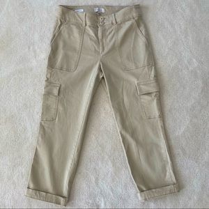 Loft Khaki Cargo Skater Pants
